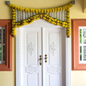 House of Kushalini Home Decor Door Hanging Toran Badhanwar For All Festivals Decoration Marigold