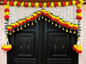 House of Kushalini Home Decor Door Hanging Toran Badhanwar For All Festivals Decoration Marigold (MultiColor32)