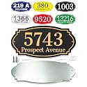 House Numbers Address Sign Custom Rustproof Metal Plaque for House Outside