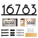 House Numbers for Outside - Personalized Metal House Numbers - Address Number Sign and Street Name Sign - Custom House Number Plate- Handmade Modern Outdoor Address Plaque