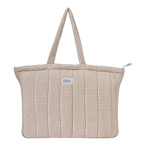 premium cotton waffle quilted tote bag large spacious handbag for college office work travel shopping amp daily use