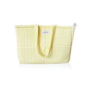 premium cotton waffle quilted tote bag large spacious handbag for college office work travel shopping amp daily use