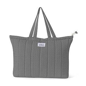 premium cotton waffle quilted tote bag large spacious handbag for college office work travel shopping amp daily use