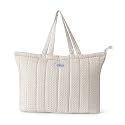 Premium Cotton Waffle Quilted Tote Bag, Large Spacious Handbag for College, Office, Work, Travel, Shopping &amp; Daily Use