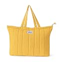 Premium Cotton Waffle Quilted Tote Bag, Large Spacious Handbag for College, Office, Work, Travel, Shopping &amp; Daily Use