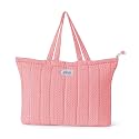Premium Cotton Waffle Quilted Tote Bag, Large Spacious Handbag for College, Office, Work, Travel, Shopping &amp; Daily Use