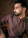 House of Pataudi Men Printed Straight Kurta