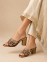 House of Pataudi Women Heels Sandal Multicolor