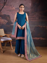 House of Pataudi Women Kurta Palazzo Dupatta
