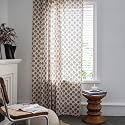 House of Quirk 100% Cotton Bohemian Curtain Panel with Style Room Darkening Rod Pocket Window Curtain One Panel for Living Room Bedroom (White Trees, 7 Feet x 4 Feet)