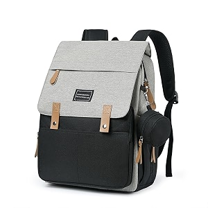 house of quirk baby diaper bag maternity backpack durable baby nappy casual shoulder bags with pacifier case travel hiking outdoor blackgrey