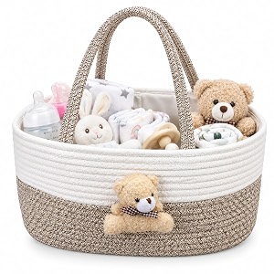 House of Quirk Baby Diaper Caddy Organizer