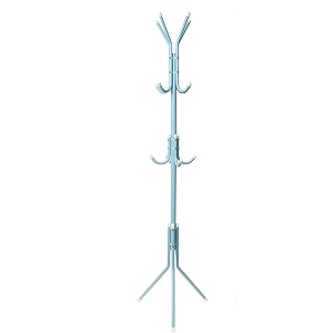 house of quirk coat rack freestanding metal coat tree hanger 12 hooks hat rack for hanging bags scarves clothes handbag umbrella jacket hall bedroom - blue