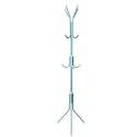House of Quirk Coat Rack Freestanding Metal Coat Tree Hanger 12 Hooks Hat Rack for Hanging Bags Scarves Clothes Handbag Umbrella Jacket Hall Bedroom - Blue