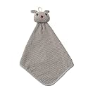 House of Quirk Cute Hand Towels, Bathroom Towels with Hanging Loop, Children Hand Towel Animals, Cotton Hand Towel for Kitchen Bathroom Bedroom (Pack of 1, Cat Grey)