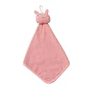 House of Quirk Cute Hand Towels, Bathroom Towels with Hanging Loop, Children Hand Towel Animals, Cotton Hand Towel for Kitchen Bathroom Bedroom (Pack of 1, Cat Pink)