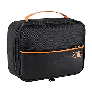 house of quirk electronics travel organizer single layer cable organizer bag watreproof electronics accessories storage bag for cord charger phone power bank hard drive black polyester