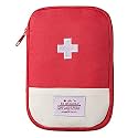 House of Quirk Nylon First Aid Bag,Empty First Aid Pouch,Mini Portable Medical Bag For Outdoor Camping Hiking Travel Emergency,Multifunction Emergency Medicine Storage (Navy Blue)