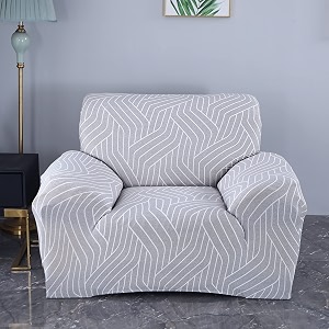 house of quirk universal single seater sofa cover big elasticity cover for couch 140 gsm sofa slipcover complex grey 90-145cm