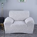 House of Quirk Universal Single Seater Sofa Cover Big Elasticity Cover for Couch 140 GSM Sofa Slipcover (Complex Grey, 90-145cm)