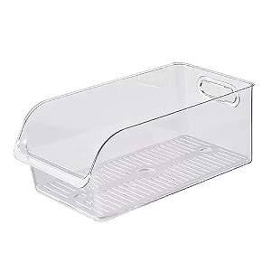 house of quirk refrigerator drawer transparent high capacity organization opening type drawer vegetable fruit beverage desktop holder transparent 1