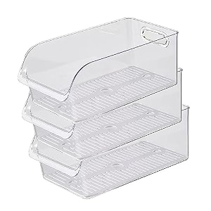house of quirk refrigerator drawer transparent high capacity organization opening type drawer vegetable fruit beverage desktop holder transparent 3