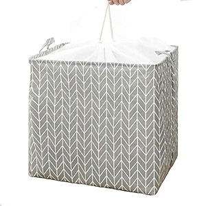 house of quirk square storage baskets waterproof canvas children laundry nursery hamper for shelves gift baskets toy organizer room dcor 100 litre grey pattern