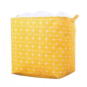 house of quirk square storage baskets waterproof canvas children laundry nursery hamper for shelves gift baskets toy organizer room dcor 100 litre black check