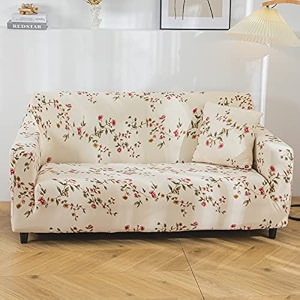 house of quirk universal double seater sofa cover big elasticity cover for couch 140 gsm sofa slipcover blue flower 145-185cm