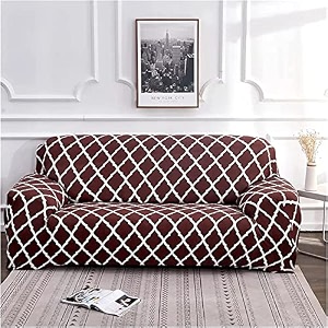 house of quirk universal four seater sofa cover big elasticity cover for couch flexible 140 gsm sofa slipcover beige brocade 230-300cm