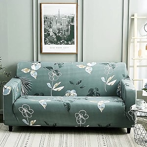 house of quirk universal single seater sofa cover big elasticity cover for couch flexible 140 gsm sofa slipcover green pearly grey 90-145cm