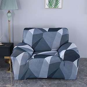 house of quirk universal single seater sofa cover big elasticity cover for couch flexible 140 gsm sofa slipcover grey darkgrey prism 90-145cm