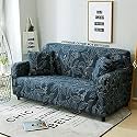 House of Quirk Universal Single Seater Sofa Cover Big Elasticity Cover for Couch Flexible 140 GSM Sofa Slipcover (Blue Ash, 90-145cm)