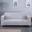 House of Quirk Universal Triple Seater Sofa Cover Big Elasticity Cover for Couch 140 GSM Sofa Slipcover (Complex Grey, 185-230cm)