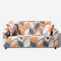 House of Quirk Universal Triple Seater Sofa Cover Big Elasticity Cover for Couch Flexible 140 GSM Sofa Slipcover (Multi Block, 185-230cm)