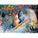House Self Adhesive Radha Krishna Wallpaper Wall