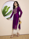 HOUSE OF SETHIA Women Embroidered Straight Kurta