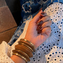 HOUSE OF SURAJ Brass Wood Pearl Bangle