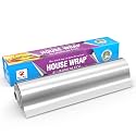 House Wrap Aluminium Foil Paper 72m for Food Packing, Cooking, Baking | Super Saver Family Pack | Foil Paper for Food Wrap 11 Microns ((72M New)
