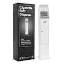 Cigarette Butt Disposal Outdoor, Cigarette Disposal Outdoor, White, 36”H