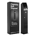 Cigarette Butt Disposal Outdoor, Cigarette Disposal Outdoor, Black, 36”H