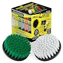 Household Cleaners - Drill Brush Soft White and Medium Green Combo Kit