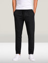 HouseOfCommon Men Solid Black Track Pants