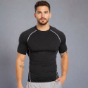 HouseOfCommon Men Solid Round Neck Nylon Black
