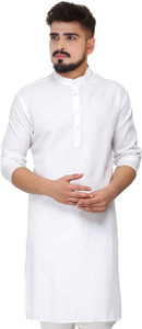 HouseOfCommon Men Solid Straight Kurta