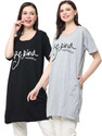 HouseOfCommon Pack of 2 Women Printed Round