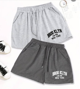 HouseOfCommon Printed Women Multicolor Regular Shorts