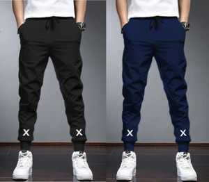 HouseOfCommon Solid Men Black Dark Blue Track