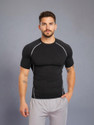 HouseOfCommon Solid Men Round Neck Black T-Shirt