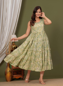 HouseOfCommon Women Paisley Printed Anarkali Kurta